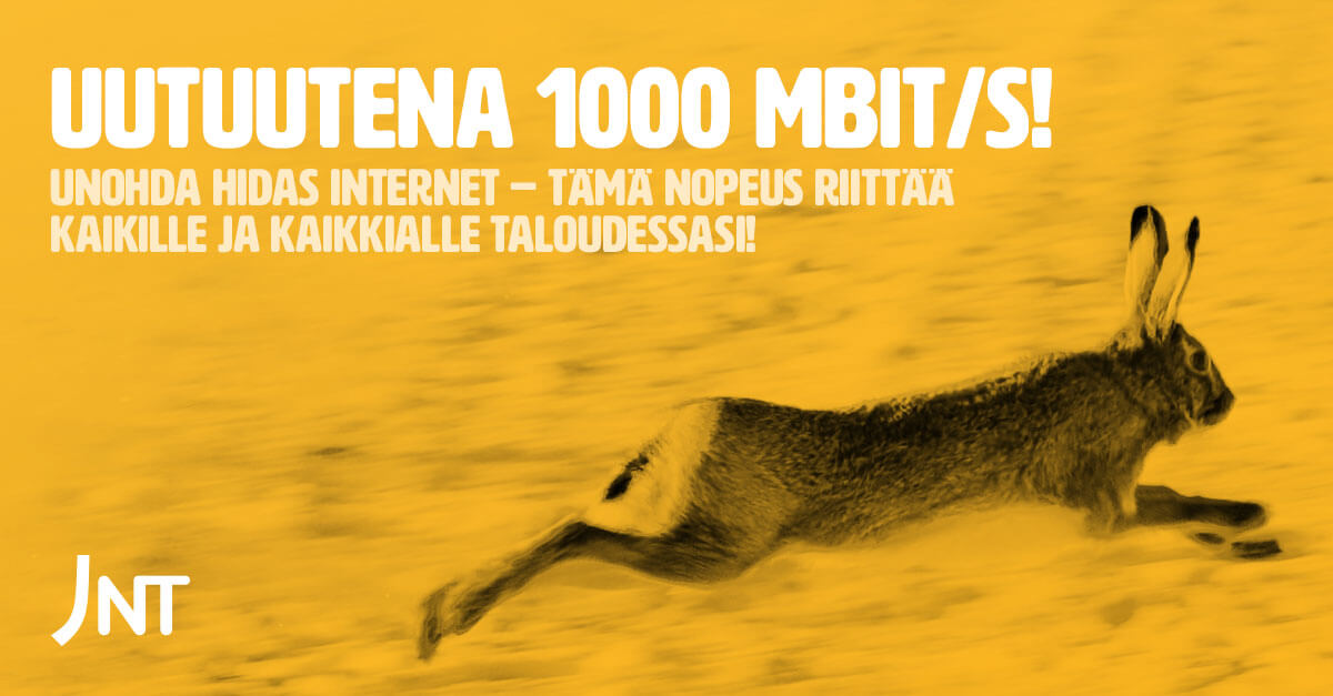 Uutuutena 1000 Mbit/s!