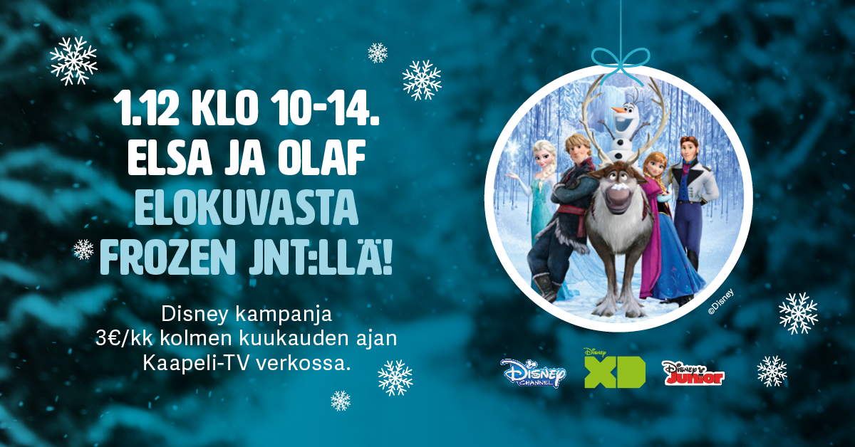 1.12 Frozen-elokuvasta tutut Elsa ja Olaf vierailevat JNT:llä