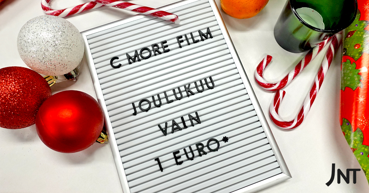 joulutarjous: c more film 1 €