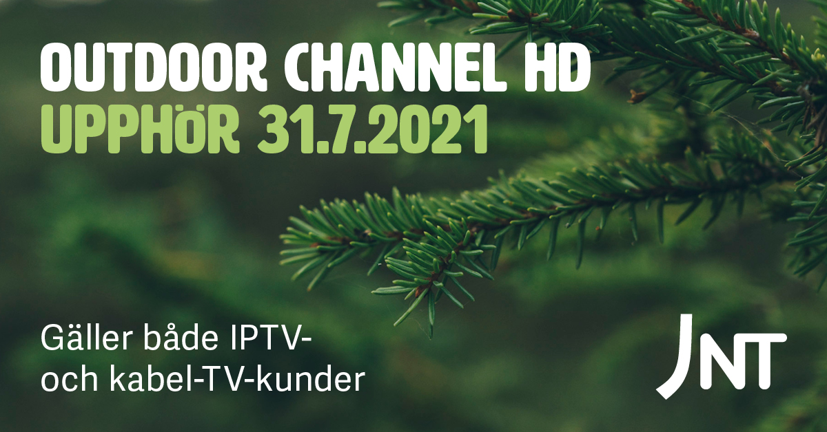 Outdoor Channel upphör 31.7.2021