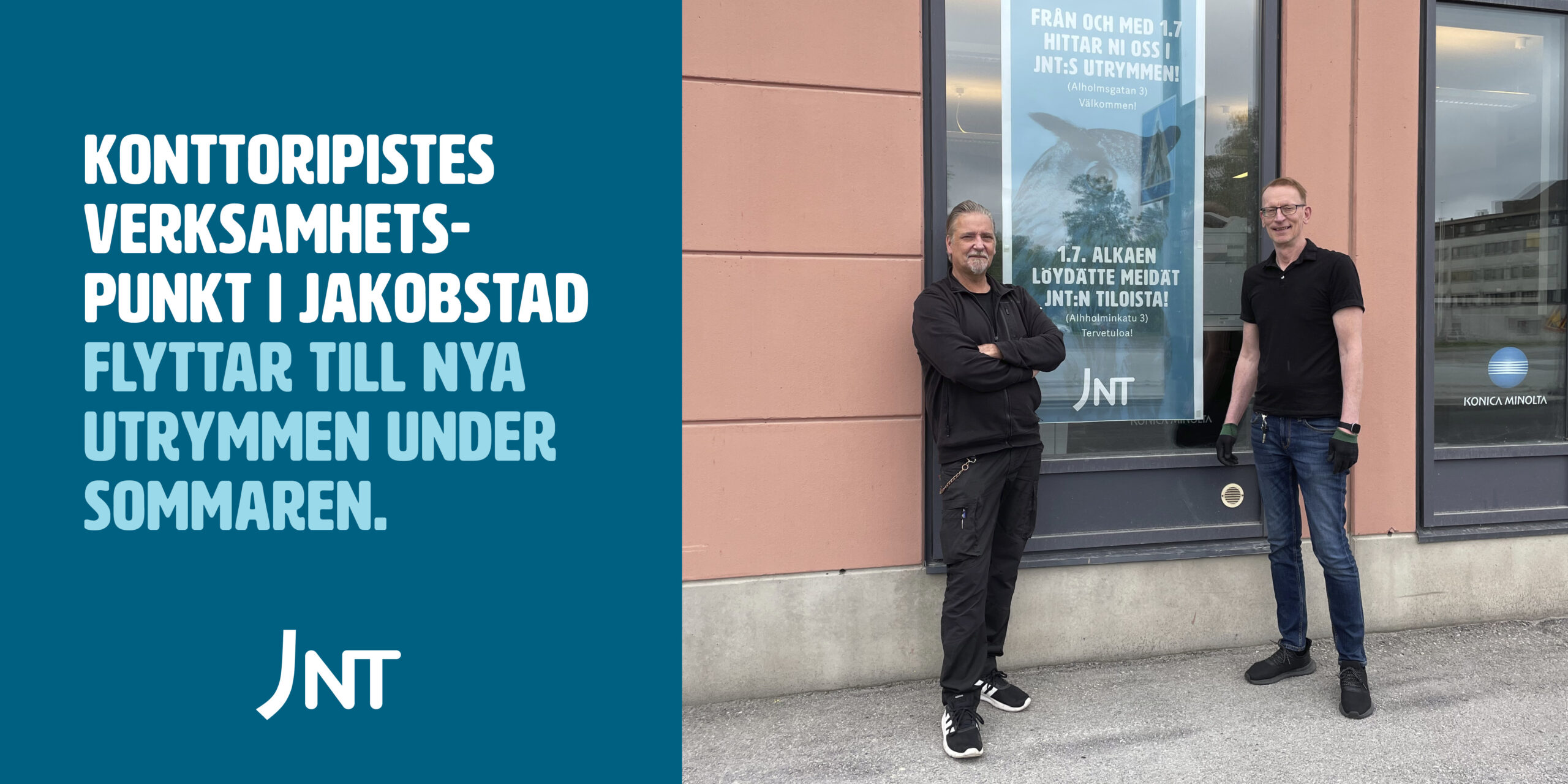 Konttoripistes verksamhetspunkt i Jakobstad flyttar till nya utrymmen till följd av fusionen