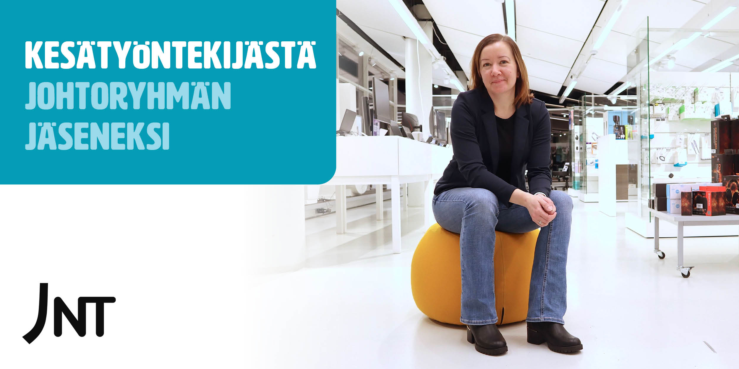 Nina viihtyy ihmisten parissa