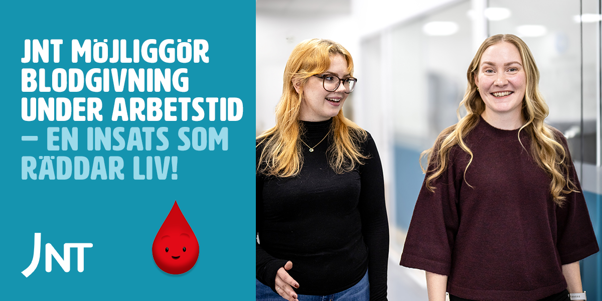 JNT möjliggör blodgivning under arbetstid – en insats som räddar liv!